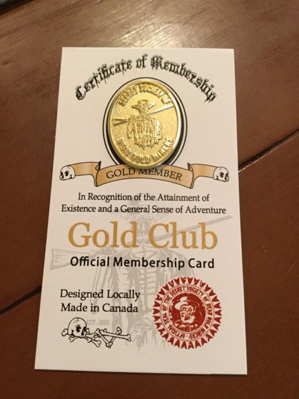 Secret Society Of Dead Gold Miners © Gold Lapel Pin